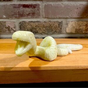 White Jade Snake Carving